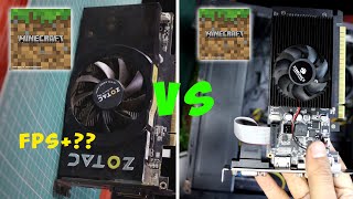 GTS 450 1GB VS GT610 2GB Minecraft Benchmark Test [upl. by Long]