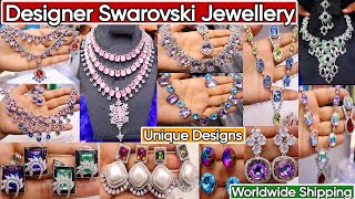 Latest Premium Designer Celebrity Swarovski Jewellery Collection 2024  Fancy Bridal Jewellery [upl. by Idolla]