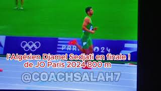 Djamel Sedjati en finale du 800 mètres JO Paris 2024 [upl. by Shelley]