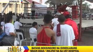 Braindead teen boxer brought to UST Hospital [upl. by Jud]