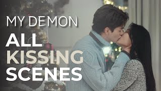 My Demon  Top 5 Kissing Scenes  Guwon and Dohee kissscenes kdrama [upl. by Adnawak291]