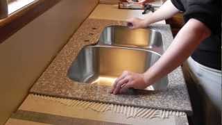 Lazy Granite Kitchen Countertop Installation Video [upl. by Sundin896]