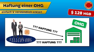 § 128 HGB  Haftung einer OHG  👨🏼‍🎓 EINFACH ERKLÄRT 👩🏼‍🎓 [upl. by Nonnaihr]