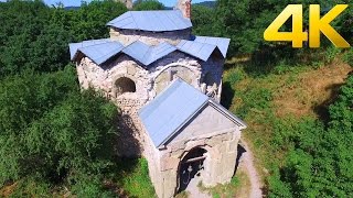 Bochorma Fortress  ბოჭორმის ციხე  Крепостъ Бочорма   4K aerial video footage DJI Inspire 1 [upl. by Galen]