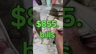 855 Cash Tray Set Up  I Use The Cash Envelope System To Pay Bills and Sinking Funds asmr [upl. by Antonius159]