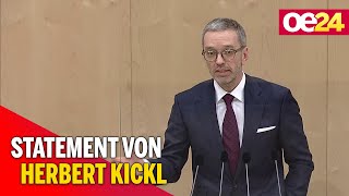 NationalratSondersitzung Statement von Herbert Kickl [upl. by Greiner]