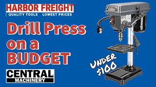 Drill Press on a Budget  Harbor Freight Tools  Central Machinery 24 amp 5speed 8quot Drill Press [upl. by Oxford]