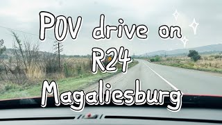 POV drive on R24 Rustenburg Road driving through Magaliesburg [upl. by Hurst]