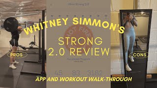 Whitney Simmons Alive app and Strong 20 program Review [upl. by Einna837]