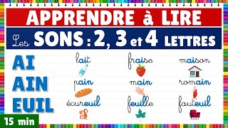 Apprendre à lire  Montessori  Les sons  Exercice de lecture les graphèmes de 2 3 et 4 lettres [upl. by Wiatt]