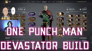 Devastator one punch man melee build in Outriders Worldslayer [upl. by Ainezey]