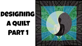 Designing an Art Quilt with Leah Day Shadow Self Goddess Quilt Part 1 [upl. by Bezanson]