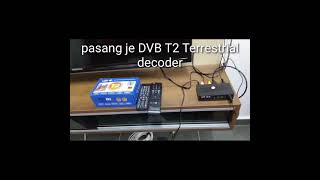 How to install DVB T2 Terrestrial decoder  High definition Digital Terrestrial Receiver [upl. by Alves]