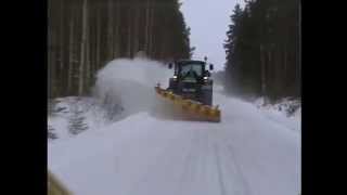 Arctic Machine Oy  Diagonal plough in front of tractor [upl. by Azeel453]