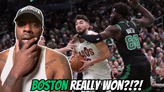 BROOKLYN FAN REACTS TO CAVALIERS at CELTICS  EMIRATES NBA CUP  GAME HIGHLIGHTS [upl. by Elke]