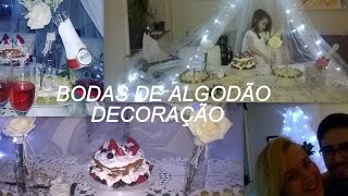 NOSSA BODAS DE ALGODÃO DECORAÇÃO E COMEMORAÇÃO SURPRESA [upl. by Nohtanoj710]