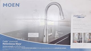 Moen Cadia MotionSense Wave Unboxing and Install [upl. by Haleigh66]