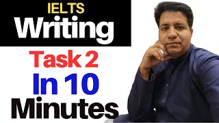 IELTS Writing Task 2 In 10 Minutes By Asad Yaqub [upl. by Galatea526]