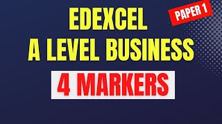 EDEXCEL A Level Business 4 Mark Questions  2022 Paper [upl. by Leamiba102]