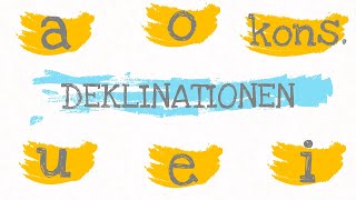 Latein erklärt  DEKLINATIONEN Der Gesamtüberblick ✅ a o kons3 u e iDeklination [upl. by Atekihs306]