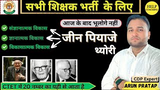 जीन पियाजे का थ्योरी  JEAN PIAGET ll सभी शिक्षक भर्ती 202425  ctet की तैयारी कैसे करे।।ctet [upl. by Assenat]