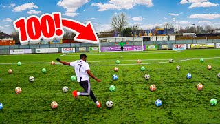 We took 100 Shots against a PRO Goalkeeper this is what happened [upl. by Nelia374]