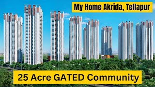 My Home Akrida  Luxury 2 25 and 3 BHK Apartments  Gated Community in Tellapur Hyderabad [upl. by Timmy]