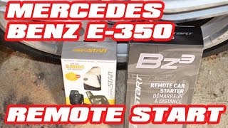 MERCEDES E CLASS REMOTE START WITH COMPUSTAR REMOTES AND DRONE MOBILE [upl. by Idac]