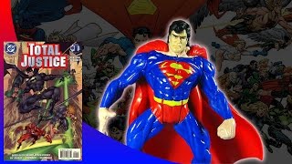 KENNER  BATMAN TOTAL JUSTICE SUPERMAN ACTION FIGURE REVIEW eng [upl. by Skipton]