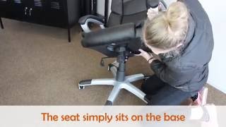 Classic Manager Office Chair Assembly Tutorial [upl. by Ahsilak]