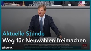 Aktuelle Stunde Weg für Neuwahlen freimachen Vertrauensfrage umgehend stellen am 081124 [upl. by Neelasor]