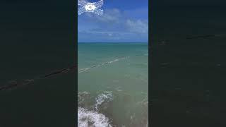 Elbe a draga utilizada na quotengordaquot da praia de Ponta Negra drone beach travel [upl. by Cullie]