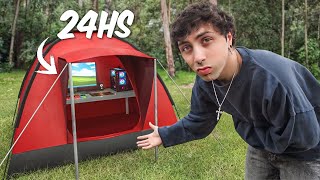 Estuve 24 Horas en una Carpa ⛺️ [upl. by Luke]