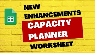 Excel Capacity planner with roles new enhancements [upl. by Atok]