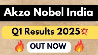 AKZO nobel India Q1 results 2025  AKZO nobel India share latest news [upl. by June]