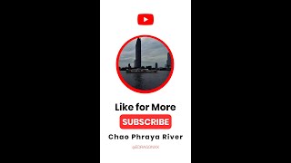 Timelapse of Chao Phraya River from Asiatique The Riverfront  Bangkok Thailand [upl. by Frodi]