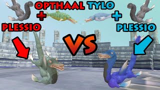 Plesiopthal vs Plesiotylo  Hybrid Dino Arena S3E6  SPORE [upl. by Gothurd805]