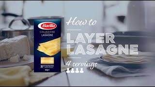 How to layer lasagne  Vegetarian [upl. by Devlin585]