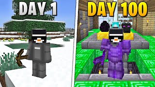 I Survived 100 Days in HARDCORE Minecraft [upl. by Barling648]