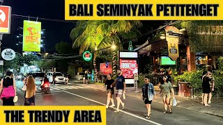 Bali Seminyak Night Street Walk Today Seminyak Nightlife Video Vlog [upl. by Stringer]