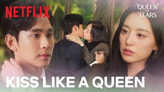 Kim Soohyun pulls away Kim Jiwon grasps back for a kiss  Queen of Tears Ep 3  Netflix ENG SUB [upl. by Elad928]