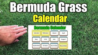 Bermuda Grass Calendar Please See New Calendar in Description [upl. by Elohc181]