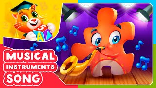 Musical Instruments Song 🎶 Songs for Kids  IntellectoKids [upl. by Fionnula8]