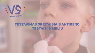 Testavimas greitaisiais antigeno testais iš seilių [upl. by Alletnahs]