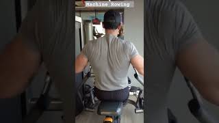 Machine Rowing pullday back gym asthetic bodybuilding motivation [upl. by Reiter]