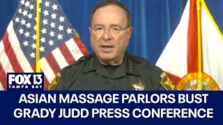 Grady Judd press conference on massage parlor sting [upl. by Ellebana563]