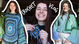 Ho creato DUE MAGLIONI🧶Crochet Vlog [upl. by Cesya56]