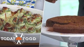 Try Giada De Laurentiis’ Zucchini Lasagna Rolls Chocolate Cake [upl. by Arreic]