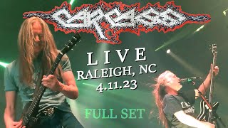 CARCASS  Live In Concert  41123  Raleigh NC  FULL SET [upl. by Gottwald798]