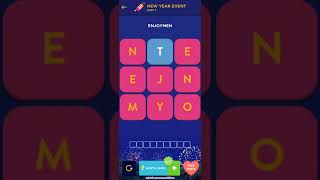 Wordbrain 2 New Year Event DAY 1  January 1 2024  Wordbrain2 NewYearEvent 2024 [upl. by Ploch]